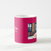 Mug Mariage photo personnalisé rose (Centre)