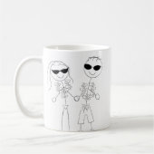 Mug Mariage plage Couple (Gauche)