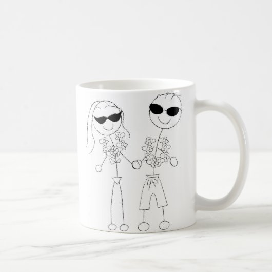 Mug Mariage plage Couple (Droite)