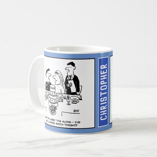 Mug Mariage Réception Le marié a une allumette de fléc (Devant gauche)