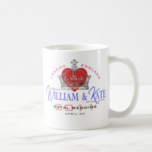 Mug Mariage royal de William et de Kate (Droite)