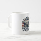 Mug Mariage rustique patriotique dans une grange (Devant gauche)