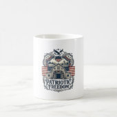 Mug Mariage rustique patriotique dans une grange (Centre)