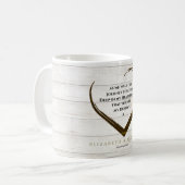 Mug Mariage Rustique Simple Coeur Love Citation (Devant gauche)
