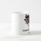 Mug Mariage squelette de roses rouges gothiques  (Centre)
