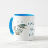 Mug Mariage sur la plage des tortues marines (Devant gauche)