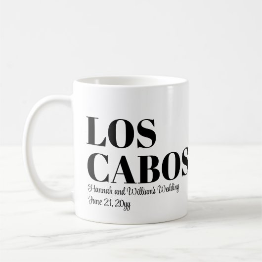 Mug Mariage sur mesure à destination Bienvenue à Los C (Gauche)