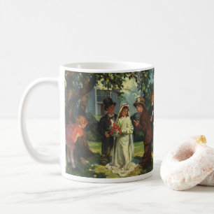 Mug Mariage Vintage, Des Enfants Jouent les Mariés