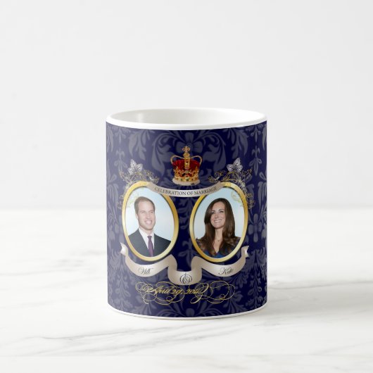 Mug Mariage Will+Kate, couleur DIY !! (Centre)