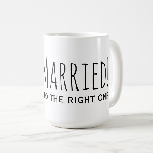 Mug Marié à la droite d'un deuxième mariage (Devant droit)