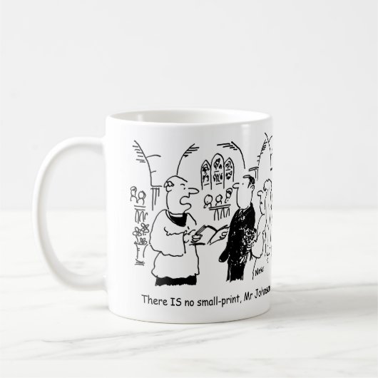 Mug Marié à un dessin de personnalisation Mariage. (Gauche)