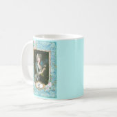 Mug Marie-Antoinette Roses roses de dentelle rose (Devant gauche)