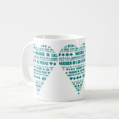 Mug Marié dans la sarcelle d'hiver de Las Vegas/tasse (Devant gauche)