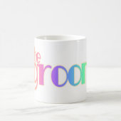 Mug Marié des textes d'arc-en-ciel (Centre)