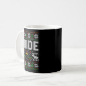 Mug Marié Époux Mariée Couple Fiancé Pull Ugly (Devant gauche)