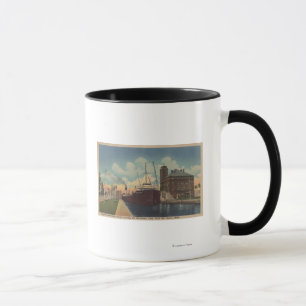 Mug Marie, MI - vue de cargo laissant MacArthur