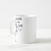 Mug Marie ou Morte squelette dansant gothique Enterrem (Devant gauche)