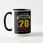 Mug Marié pendant 20 ans 20e mariage anniversaire (Gauche)