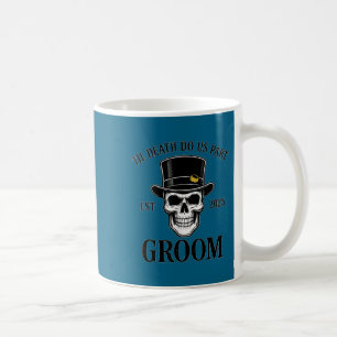 Mug Marié squelette gothique mariage d'Halloween