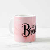 Mug Mariée à être noir Script moderne Script personnal (Devant gauche)