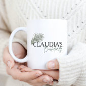 Mug Mariée à la Palme de Miami Chic Personnalisé Enter