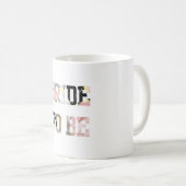 Mug Mariée à marier en marbre rose et or (Devant droit)