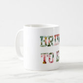 Mug Mariée à Venir à Imprimé Floral (Devant gauche)
