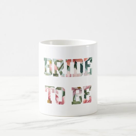 Mug Mariée à Venir à Imprimé Floral (Centre)