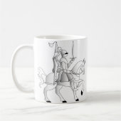 Mug Mariée avec chevalier en armure brillante (Gauche)