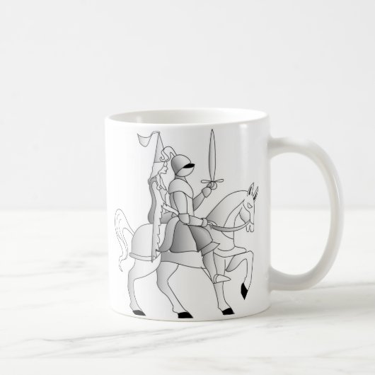 Mug Mariée avec chevalier en armure brillante (Droite)