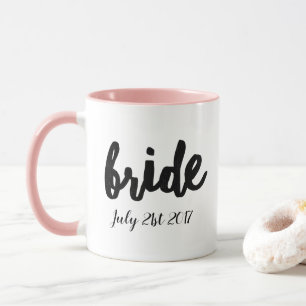 Mug Mariée avec date de mariage personnalisée
