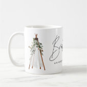 Mug Mariée bohème contemporaine en teepee (Gauche)