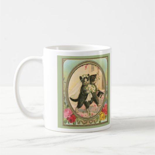 Mug Mariée de chat et mariage de chambre (Gauche)