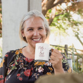 Mug Mariée de la Mariée Rose Peony Mariage
