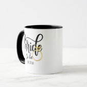 Mug Mariée de marque personnalisée à être Bachelorette (Devant gauche)