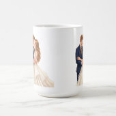 Mug Mariée et marié romantiques (Centre)
