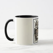 Mug Mariée et marié Tête Tiki Ananas Aloha Mariage  (Gauche)