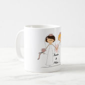 Mug Mariée et mariée personnalisée (Devant gauche)