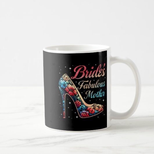 Mug Mariée fabuleuse de la mère florale mariage heureu (Droite)