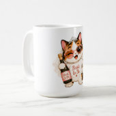 Mug Mariée future chat calico mignon et cosy (Devant gauche)