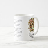 Mug Mariée Groom Gold Floral Prière Bridesmaid (Devant droit)