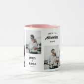 Mug Mariée Marié Souvenir Invité de mariage 4 photos (Centre)