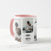 Mug Mariée Marié Souvenir Invité de mariage 4 photos (Devant gauche)