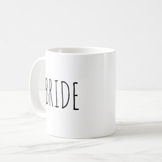 Mug "Mariée" Moderne Simple Ferme (Devant gauche)