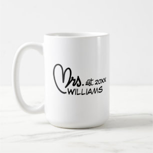 Mug Mariée Noir et Blanc