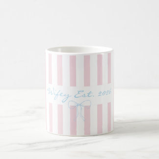 Mug Mariée rosewater rose rayée