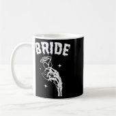 Mug Mariée Skeleton Mariage main Halloween Couples Mat (Gauche)