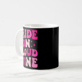 Mug Mariée sur nuage de vin buvant enterrement de vie (Devant gauche)