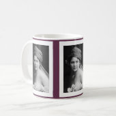 Mug Mariée victorienne en noir et blanc (Devant gauche)