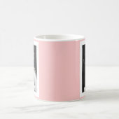 Mug mariée victorienne noir et blanc, fleurs port doux (Centre)